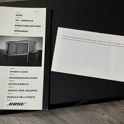 Bose 301 Series III Direct Reflecting Speaker 1994 Black image 3