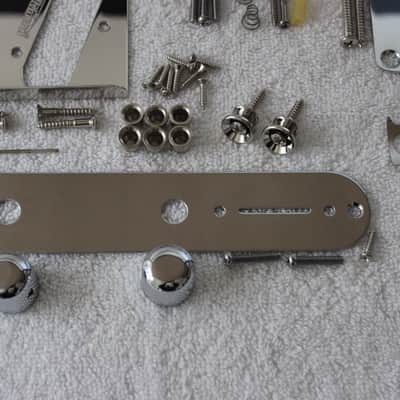 Fender/Wilkinson Telecaster Chrome Body Hardware Set Vintage 3-saddle Compensated Bridge TB-5129-001 image 5