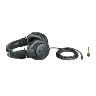 Audio-Technica ATH-M20X M-Series Professional Closed Back Monitor Headphones, Black image 2