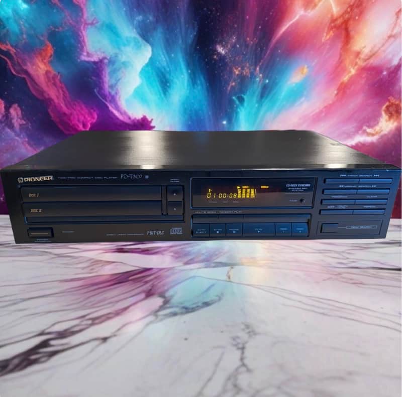 Pioneer PD-T307 Twin Tray 2 CD Compact Disc CD Player New Belts Very Rare🔥🎶