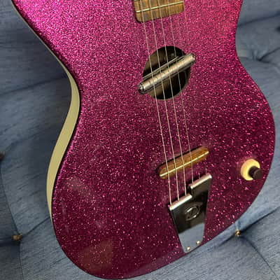 Danelectro Convertible 1990s - Magenta Sparkle image 2