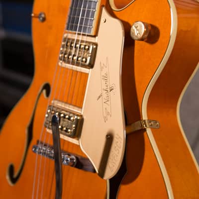 Gretsch G6120T Nashville  Orange 2006 owned by Chris Shiflett image 4