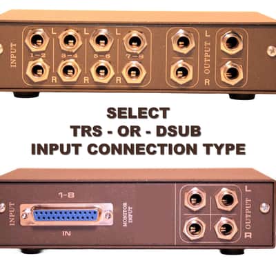 8 Input Summing Mixer – 4 Output - Vol Control – Designed for UAD Apollo Twin Focusrite Audient Motu or other image 2