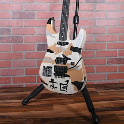 ESP Kamikaze 3 George Lynch Signature Desert Camo with Kamikaze Graphic 2024 w/OHSC image 5