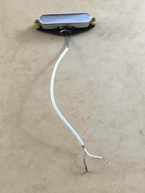 Vintage Original Fender Guitar Neck Pickup Tele American Telecaster USA #048609 Black Bobbin image 1