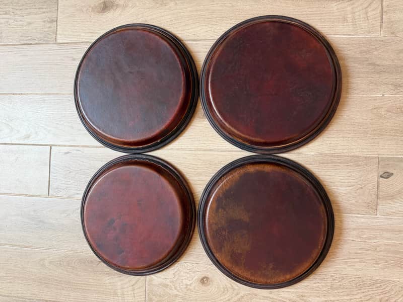 Manito Percussion Congas steer Heads Chocolate color in excellent condition for LP comfort Curves II ( X ). image 1