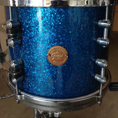 Last Price Drop - Gretsch New Classic Maple Drum Set Ocean Blue Sparkle 10, 12, 16, 22 image 4