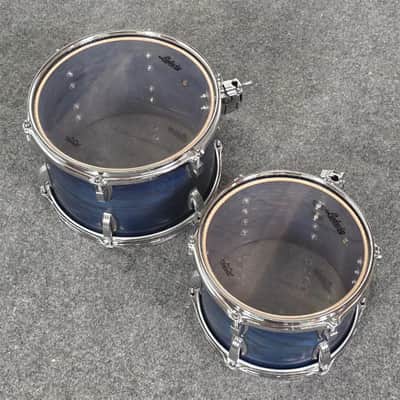 Used Ludwig Classic Oak 4pc Drum Set Blue Burst - Very Good image 9