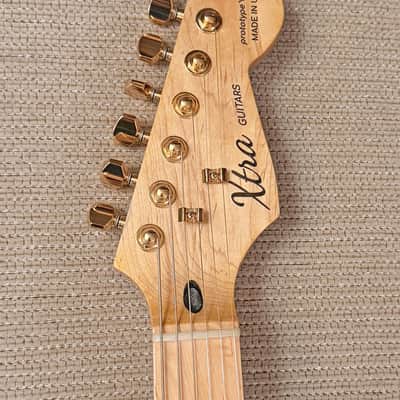Xtra Guitars Prototype YS 01 S-Style Pearloid Electric Guitar - Obsidian, Gotoh image 5