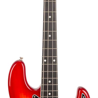 2019 Fender Ltd Ed Rarities Flame Ash Top Jazz Bass Guitar, Plasma Red Burst, US1907XXXX image 6