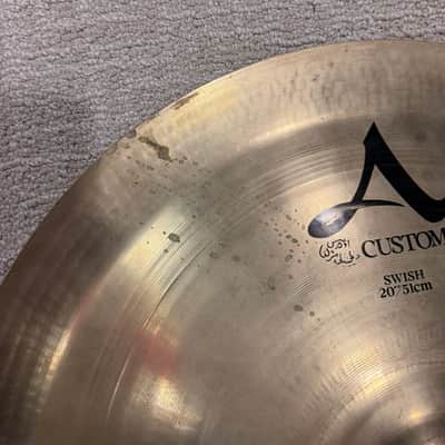 Zildjian 20" A Custom Swish Cymbal 1991 - 2003 - Brilliant image 3