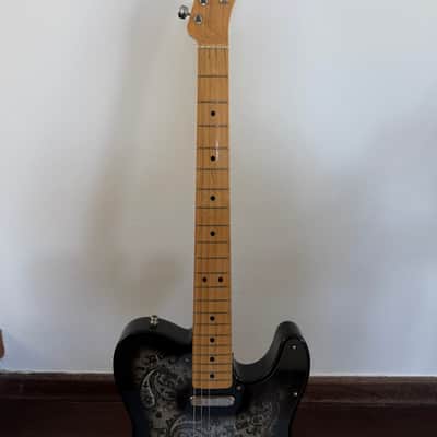 Fender MIJ Limited Telecaster MN Black Paisley 2020-2025 image 3