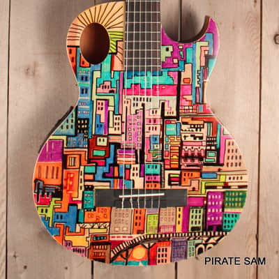WASHBURN Festival  CUSTOM ART Guitar - EACT42S Classical Thinline image 4
