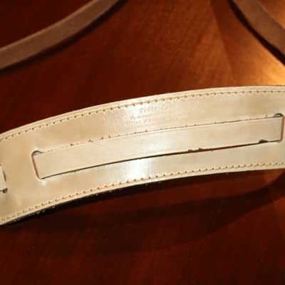 Bobby Lee  Leather Guitar Strap  Circa 1958-1960 - White image 3