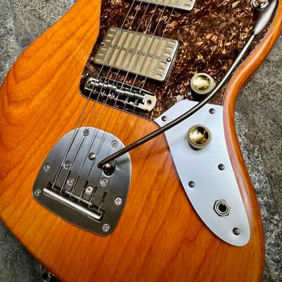 Waterslide Guitars Offset Sunset Orange w/Mojo Dual Foil Gold Pickups, Descendant Vibrato, Staytrem image 1