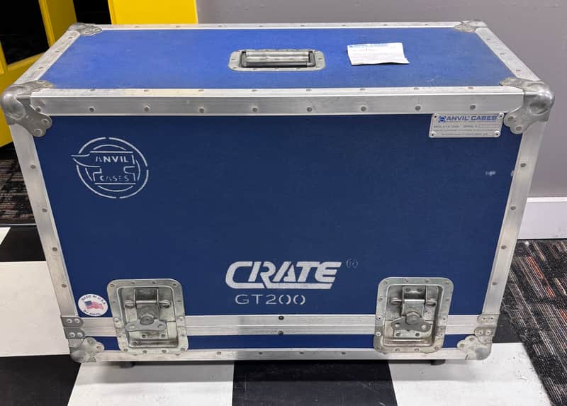 Crate GT 200 Amplifier Anvil Road Case 1990s - Blue image 1