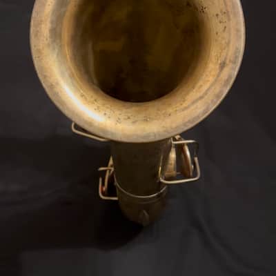 1927 Elkhart Band Instruments Co. (Martin) Tenor Saxophone Gold Plated w/ Deluxe Engraving image 6