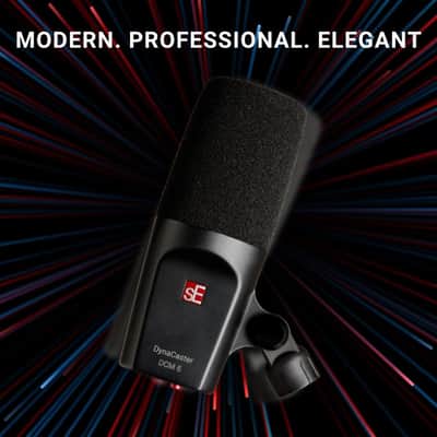 SE Electronics DCM6 Dynacaster DCM 6 Broadcast Microphone, Black image 2