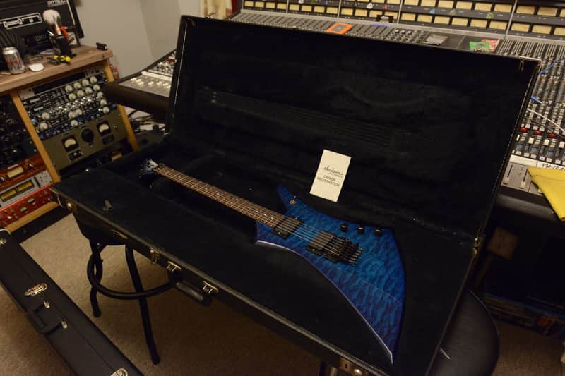 1985 USA Jackson San Dimas Custom Shop Kelly KE2 EMG 81 85 Floyd Rose Blue Quilt Quilted Maple Top image 1