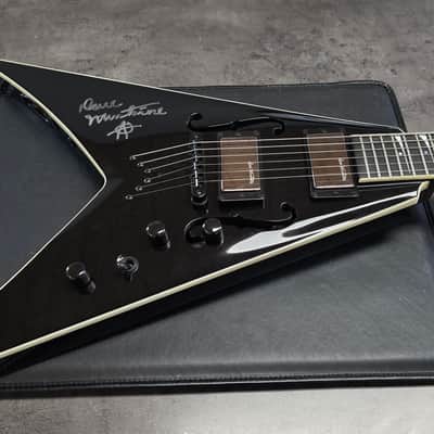 Dave Mustaine's Artist Owned NAMM 2016 Dean Stradivarius VMNT Flying King V F-Hole Signed MEGADETH Tour Guitar personally owned for years by DAVE MUSTAINE image 16