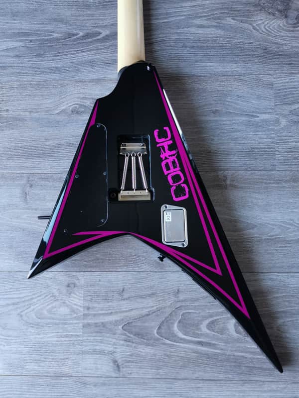 Edwards ESP Alexi Laiho AL-166 Pink Sawtooth Played & Signed by
