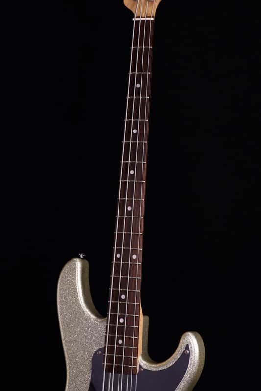 G&L SB-2 Premium Made in Japan MOD Silver Metal Flake [SN | Reverb