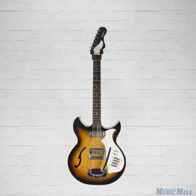 Vintage Harmony H82 Rebel Electric Guitar Sunburst Gold Foil Pickups image 20