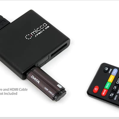 Micca Speck G2 Portable Compact Digital Media Player 1080p Full-HD w/ HDMI Cable Black **Open Box** image 3