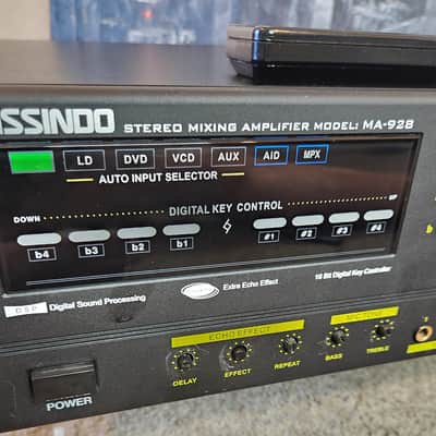 Nissindo Nissindo MA-928 is a professional, dual-channel karaoke mixing amplifier 2000 - Black image 7