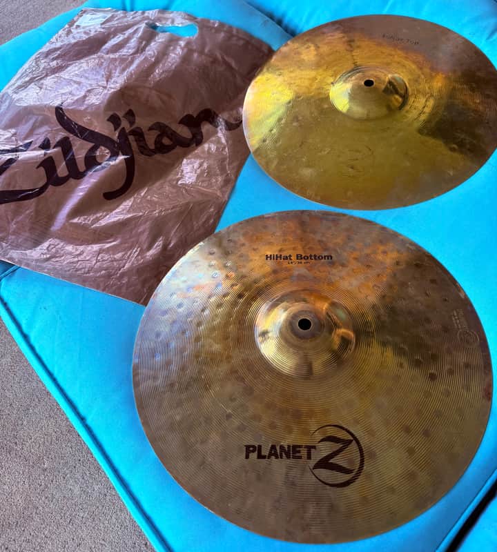 Zildjian 14" Planet Z Hi-Hat Cymbals (Pair) 2014 - Present - Traditional image 1
