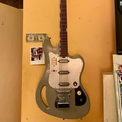 Teisco TB-64 Bass VI 1964 - Green image 3