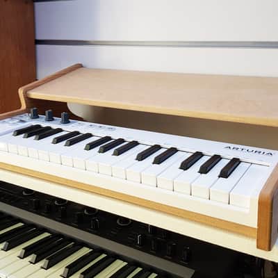 Arturia Keystep Oak Veneer Stand with Additional Shelf image 5