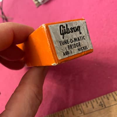 BOX vintage 1959-1960's Gibson nickel abr1 bridge BOX for es 335 Les Paul sg 175 firebird paf 1961 1965 super 400 L5 case candy image 10