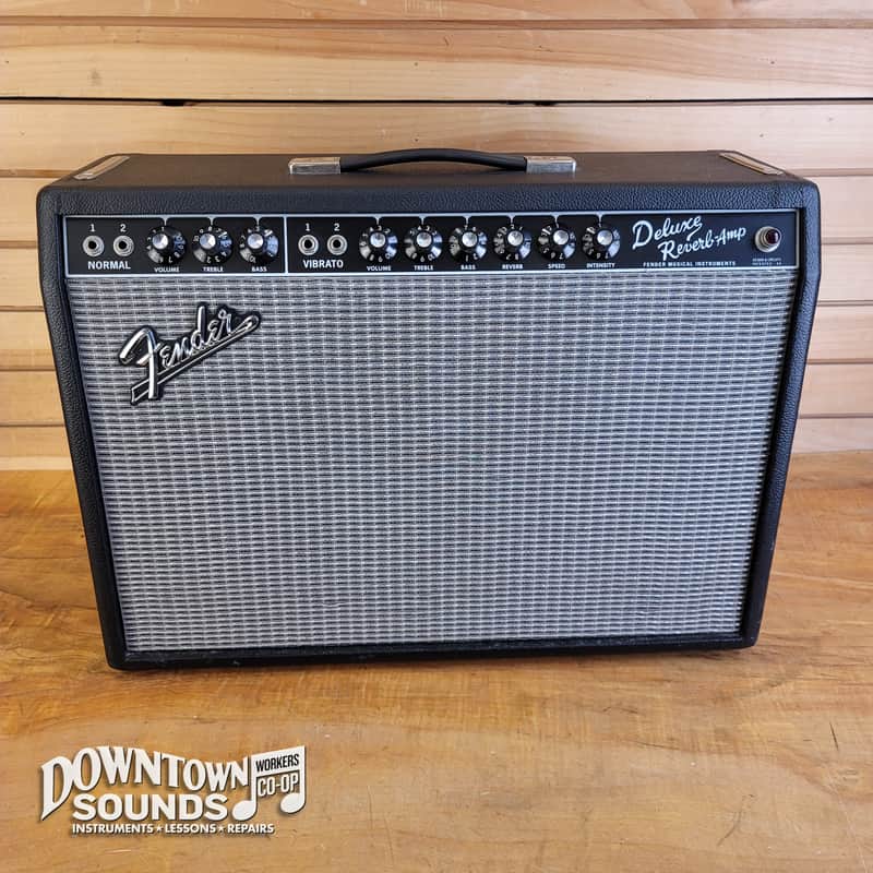 2013 Fender '65 Deluxe Reverb Reissue Combo Amplifier with Fender Two-Button Footswitch image 1