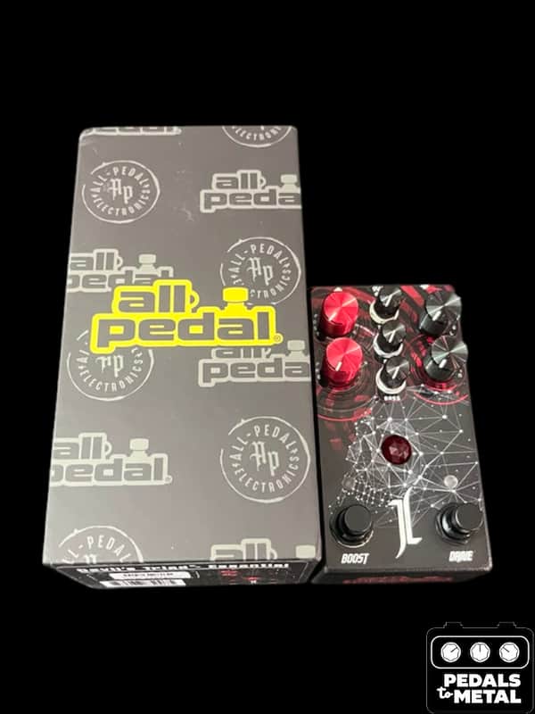 All-Pedal Devil's Triad Essentials Jeff Loomis Signature Overdrive 2024 - Present - Black / Red Graphic - X18748 image 1