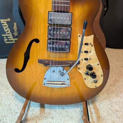 1960s Eko Model 100 Hot Rod Electric Guitar Vintage 3-Pickup Hollow Body Archtop Conversion image 2