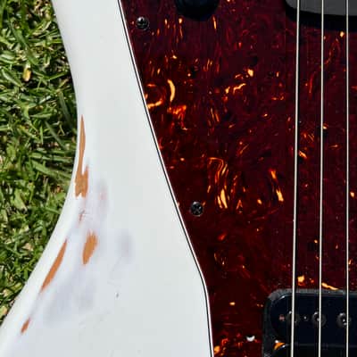 Warmoth Custom Jazzmaster 2023 - Olympic White (Relic) image 11