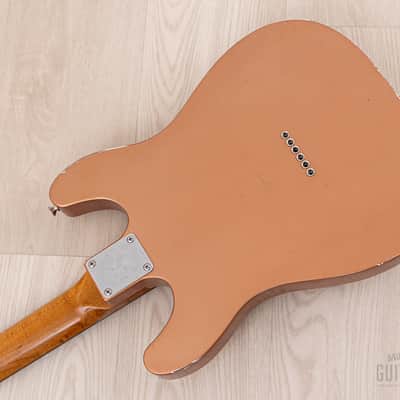 Snakehead T-Style Double Cutaway, MJT Body & Fender-Licensed Musicraft Neck, Copper Lacquer w/ Bigsby, Porter Pickups, Case image 15