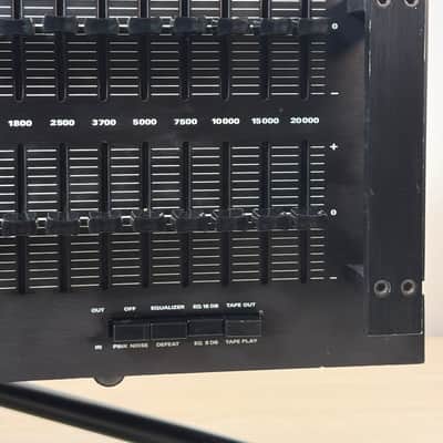 SAE  2700B EQ Stereo Half Octave Equalizer Model 2700B 1976 Black Aluminum image 6