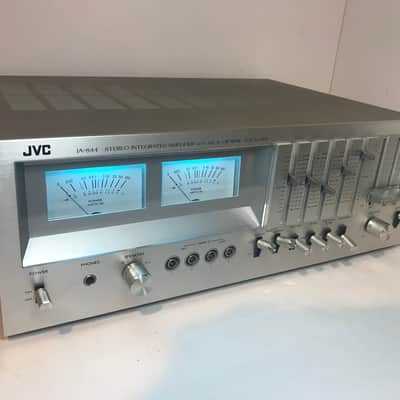 JVC JA-S44 1979 Silver face vintage stereo integrated amplifier with upgraded blue LED display image 3
