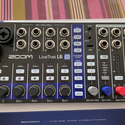 Zoom LiveTrak L6 6 Channel Digital Mixer / Recorder 2024 - Present - Black image 1