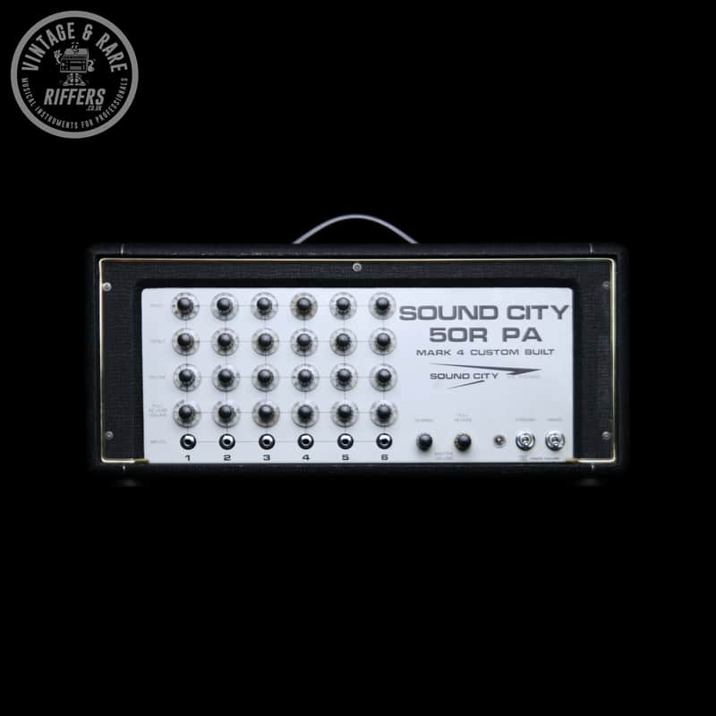 *Serviced* c.1970s Sound City PA 50R Dallas Arbiter London Vintage PA System Mark IV 4 Custom Built British Amp | 6 Channel PA Mixer Fifty Clean with Original Partridge Transformers image 1