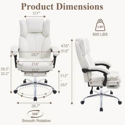 Big & Tall Music Production Studio Chair with Footrest – Ergonomic Producer Chair for Long Sessions (500 lb Rated) image 2