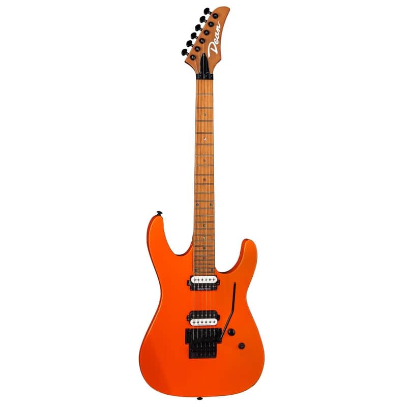 Mint Dean MD24 Floyd Electric Guitar, Roasted Maple Neck, Vintage Orange #MD24FRM VOR image 1