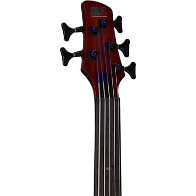 Ibanez SRD905F Bass Workshop Fretless Electric Bass, Brown Topaz image 6