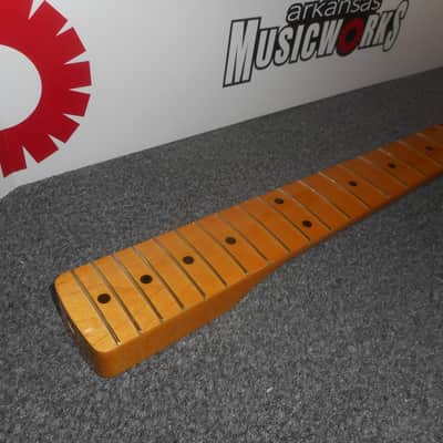 Allparts Fender Licensed Maple Strat Neck, 10" Radius, Nitro Finish - #SMNF-C image 3