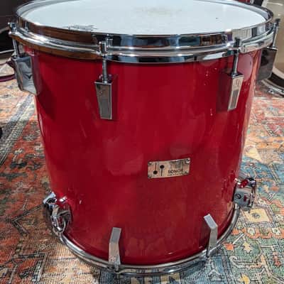 Sonor Made in Germany Mid 70's Champion Red 4 Pc Drum Set 22, 16, 8, 9, Clean! image 17