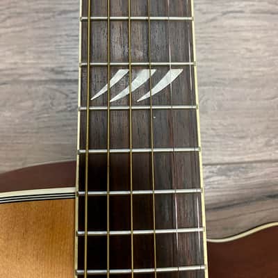 Eko TRI Dreadnought Cutaway Acoustic Electric Guitar - Natural image 6