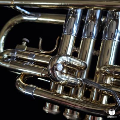 F.E. Olds & Son Super Recording Los Angeles offset valves cornet gamonbrass image 13