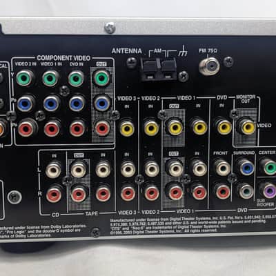 Onkyo TX-SR304 AV Receiver Amplifier Tuner Stereo Dolby Ditigal DTS Surround - Silver Bild 10
